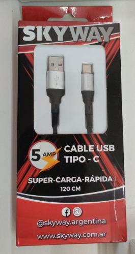 Cable Tipo C a USB 5A Skyway